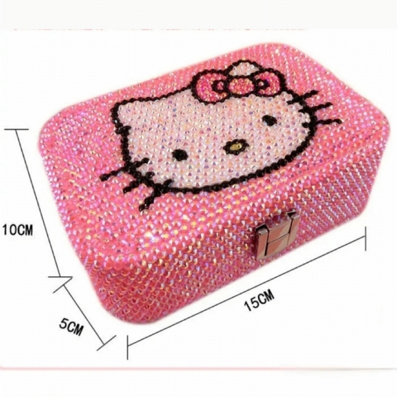 Hello Kitty Rhinestone Jewelry Box - Picture 3 of 15